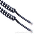 RJ9/RJ11/RJ12 Spiral Flat Coil Accessories Extension Cable